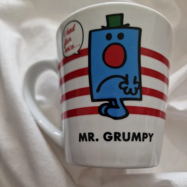 MR MEN MR Grumpy White Mug Comic Relief I Had Fun Once But It Was Awful ...