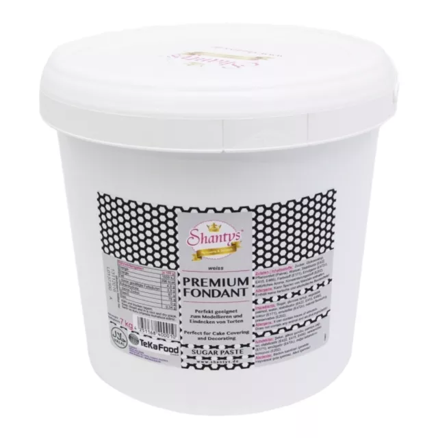 Shantys Premium Fondant / Rollfondant - WEISS - 7 Kg (5,86 EUR/kg)