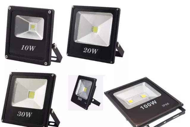 Faro a led da esterno slim Faretto sottile IP 65 10w 20 30w 50 100 200 WATT Luce