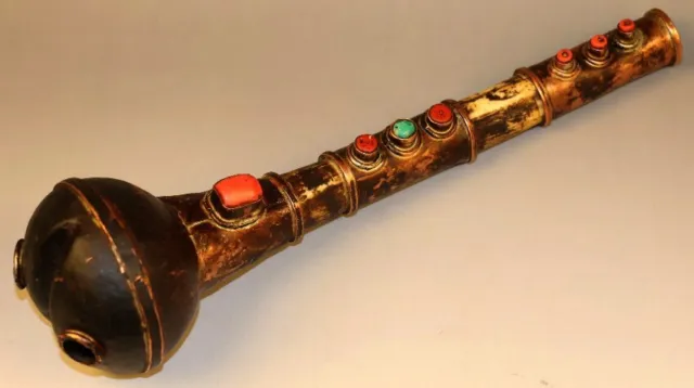 @Wonderful Rare Tibetan 19th Century Old Antique Buddhism Kangling Trumpet Horn@