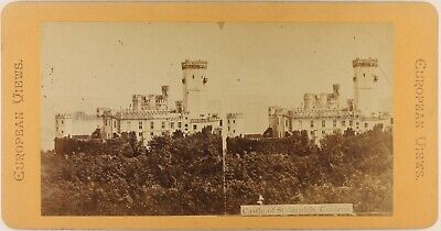 Braun Stereo Vintage  ALLEMAGNE Coblence Stolzenfels Capellen c1860 Photo A 