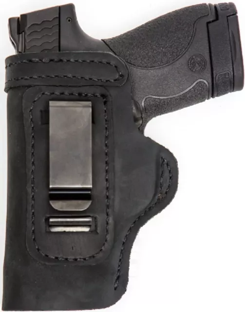 LT BLACK CUSTOM IWB Leather Holster YOUR CHOICE:rh,lh-laser-slide-cant-belt-mag+