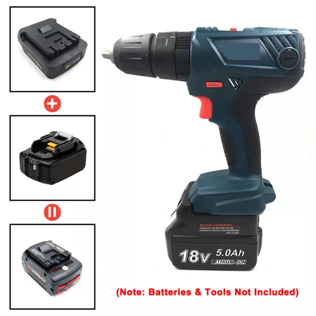 Makita 18 Volt Slider Li-ion Battery Convert To Bosch 18V Cordless Tools Adapter