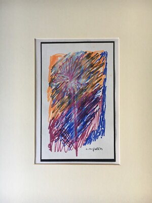 1940 Amburgo composizione #5 "Nuovi Selvaggi" expressiv 55x42 Aldo massimo GIRELLI 
