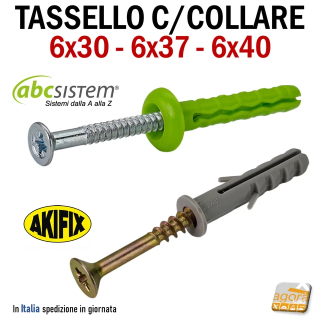 BOX T6 TASSELLI C/VITE Mm. 8 200 Pezzi - Foto 3