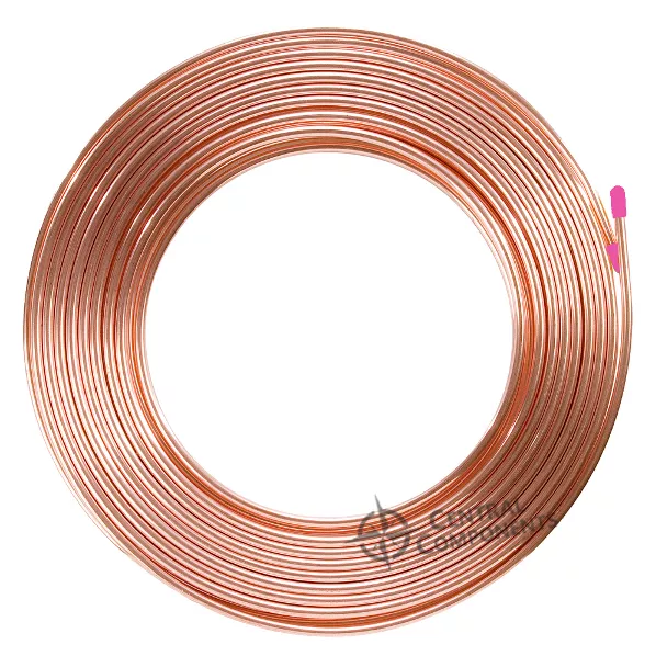 Soft Drawn 1/2" 12.7Mm Od, 18 Metre Roll (18M), Pancake Copper Tube Air Con Coil