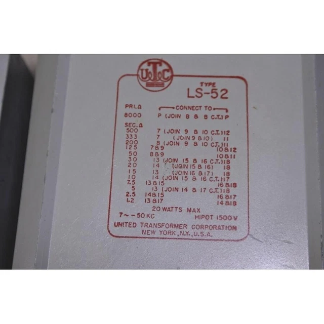 SOWTER ST3292C TRANSFORMATEUR AUDIO ANALOGIQUE CI, entrée ligne, sortie, 600/600