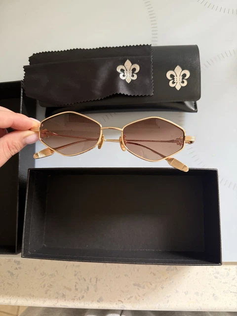 Lunettes De Soleil Femme Chrome Hearts Noir - Occasion En Très Bon état - Pas De Rayures