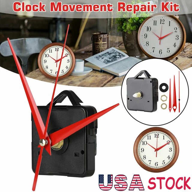 DIY WALL QUARTZ Clock Movement Mechanism Replacement Tool Parts Set Red