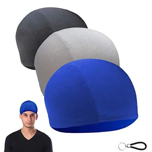 Bonnet Moto, 3 pièces Chapeau sous Doublure de Casque élastique Absorbant la Sue