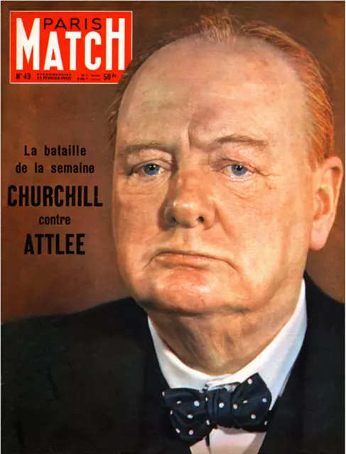 Paris Match n° 49 - Winston Churchill / Jean Cocteau /L’Herpie - 25 février 1950