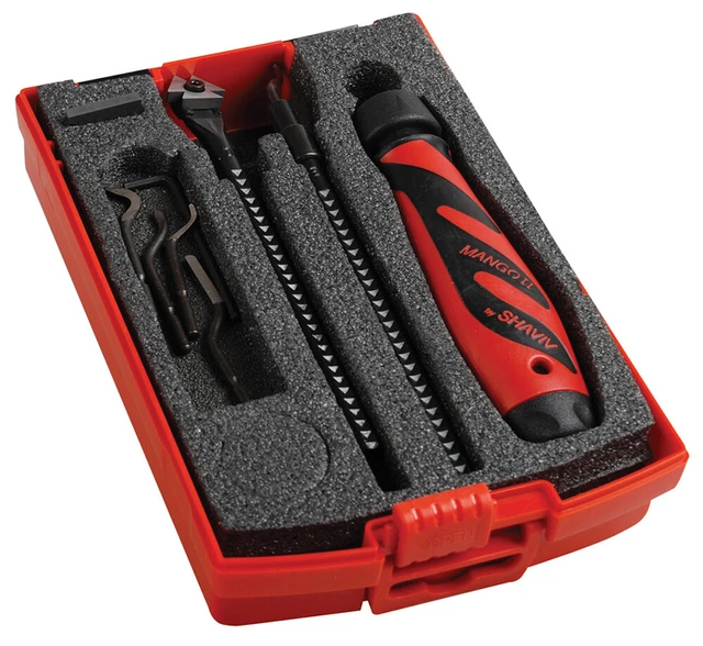 Shaviv 90108 Deburring&Sheet Cleaning Set Set/Mangoii Handle Holders E&D D80c,D