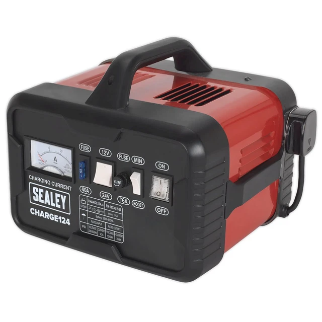 Sealey CHARGE124 Batterie Chargeur 28Amp 12/24V 230V
