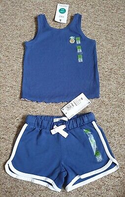 Gorgeous M&S Girls Top & Shorts 3-4 Years BNWT Brand New Marks and Spencer