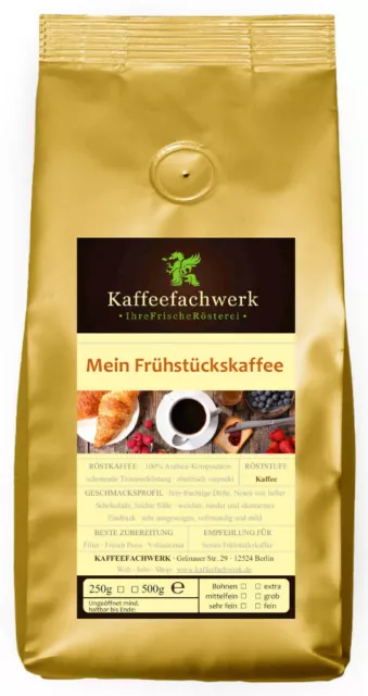 Mein Frühstückskaffee ♥ Frisch gerösteter Arabica Kaffee gemahlen oder Bohnen