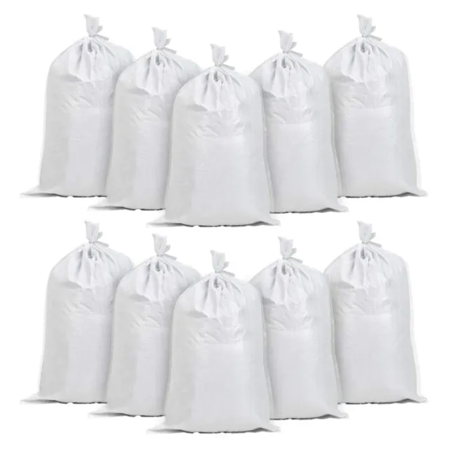 FR Empty White Sandbag-Long Lasting Heavy Duty Barrier Non-Slip Sandbag with Tie