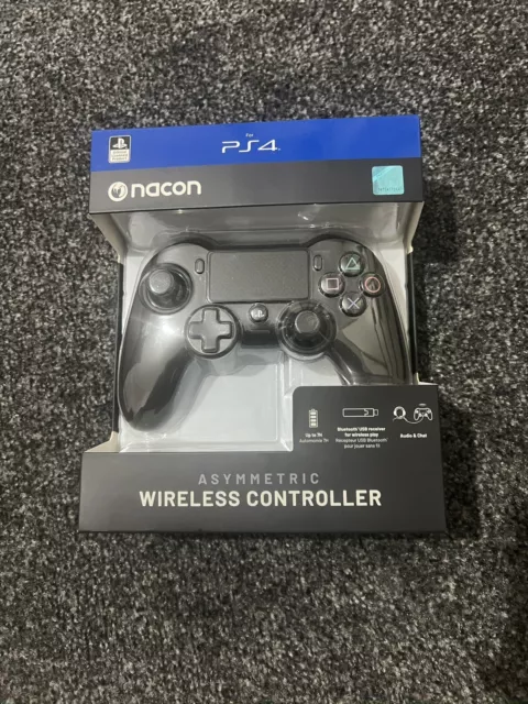 PS4 • Nacon Wireless Official Controller for PS4 • Black (Sony Playstation 4)