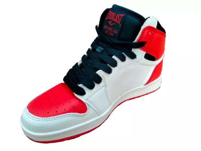 SCARPE ALTE SPORTIVE Everlast Ev 716 Sneakers alte ecopelle Nero bianco rosso EUR 34 20 PicClick IT
