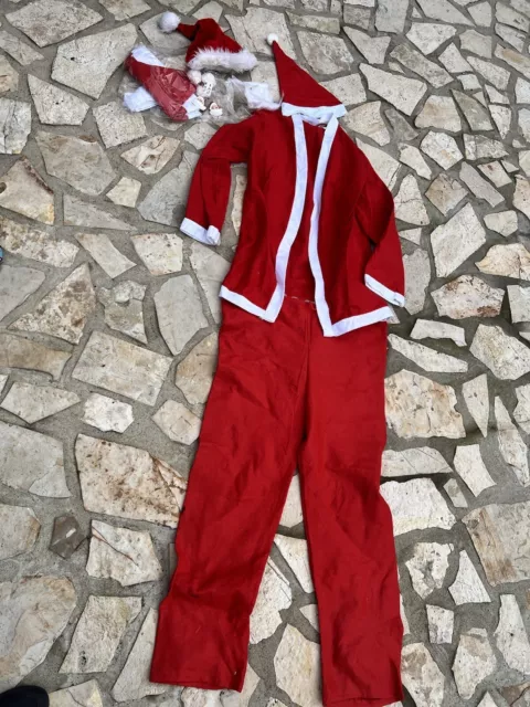 Herrenkostüm Weihnachtmann Karneval Kostüm Weihnachten Santa Claus Bart