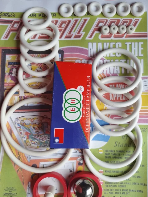 Kit élastiques Caoutchouc Pour Flipper Gottlieb Joker Poker – Neuf !