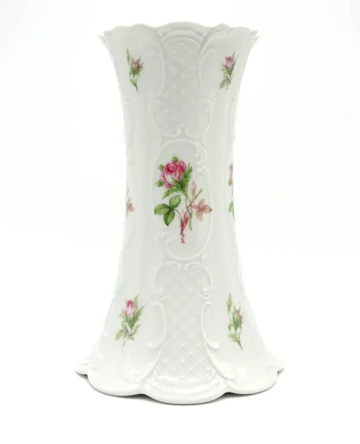Vase, florales Dekor "Lindner", kueps Bavaria, H. 20cm