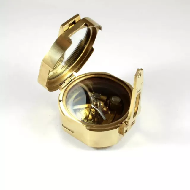 Stanley London nautischer vintage Kompass ,Messing handgefertigt