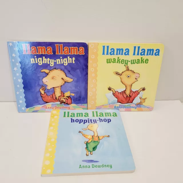 Lot 3 Toddler Board Books Llama Llama Hoppity Hop Wakey Wake Nighty Night