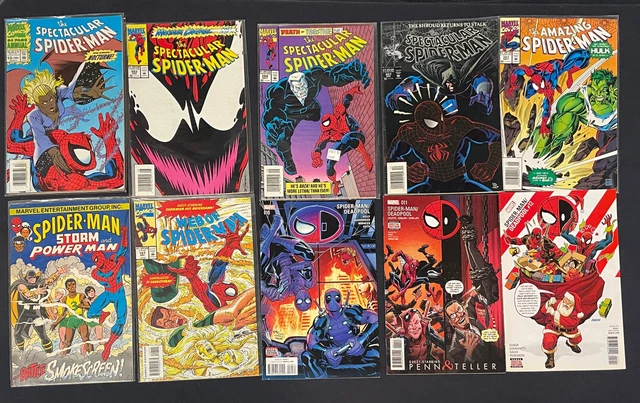 Spider-Man Comic lot! Spectacular, Amazing, & Web + Annual! Lot of 10 F-NM