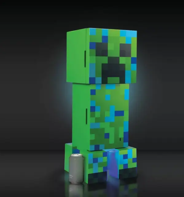 MINI Minecraft Charged Creeper Figural Mini Fridge - Green (18053)