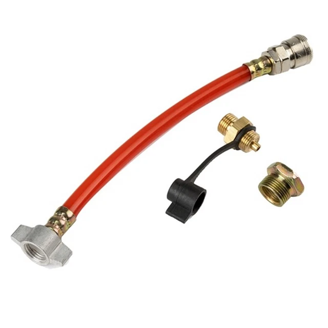 Kit De Raccordement Pour Réservoir à Air - Tuyau D'air En Caoutchouc Et Métal, Couleur Rouge