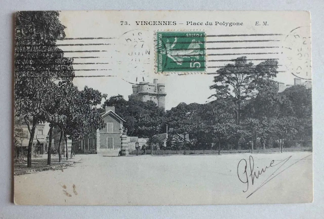 Cpa - Vincennes - Place Du Polygone - 73