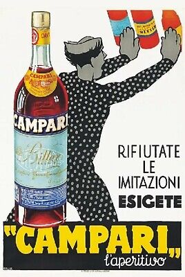 Targa Vintage "1935 Bitter Campari" Pubblicita', Advertising, Poster, Aperitivo