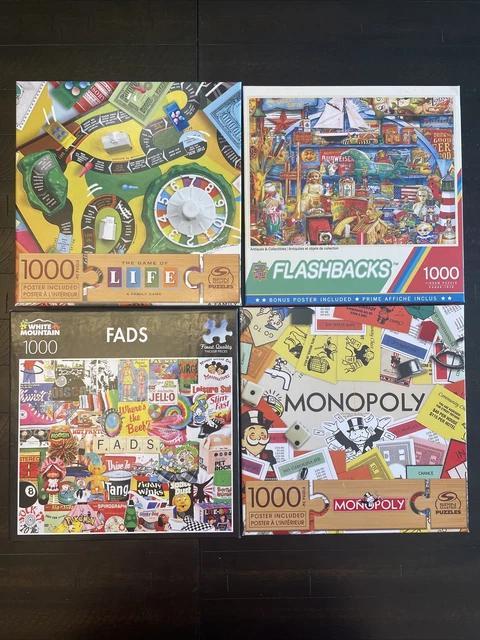 1000 piece jigsaw puzzles lot of 4