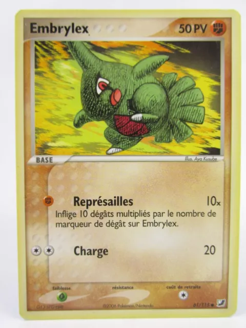 Carte Pokémon Embrylex 61/115 Ex Forces Cachées Fr