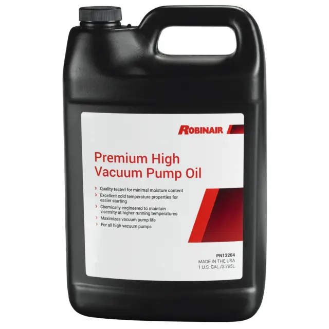 Robinair 13204 Premium High Vacuum Pump Oil, Gallon Bottle (case of 4 bottles)