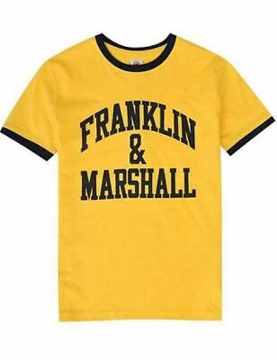 T-shirt ragazzo Franklin Marshall Junior top giallo 12-13 anni