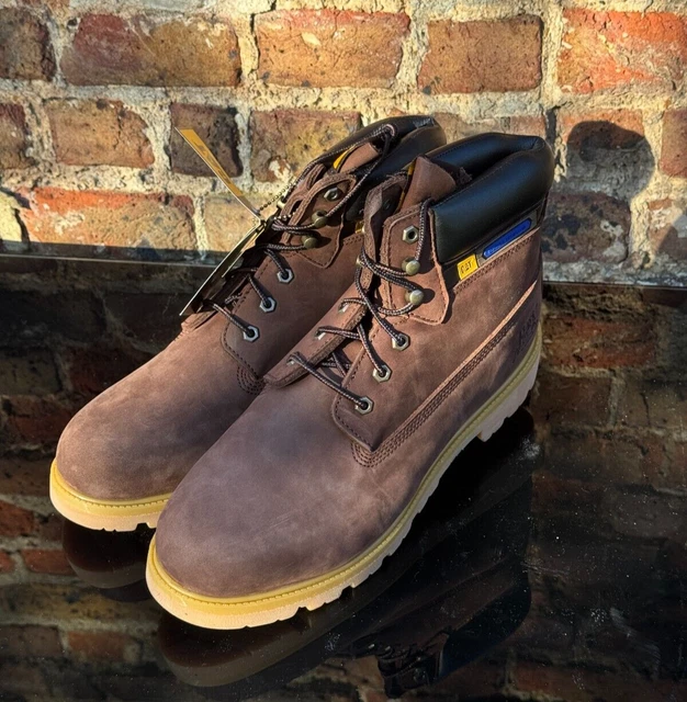CAT MENS CATERPILLAR HURRICANE Tan Brown Work Boot Shoes 11 UK 45 EU £