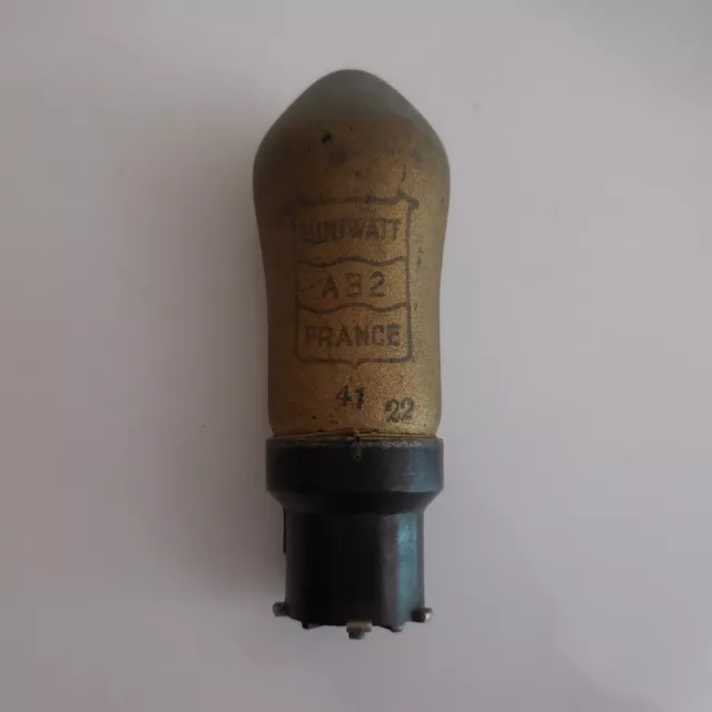Lampada Tubo MINIWATT AB2 Francia Preamplificatore Radio Tsf Vintage Design Deco