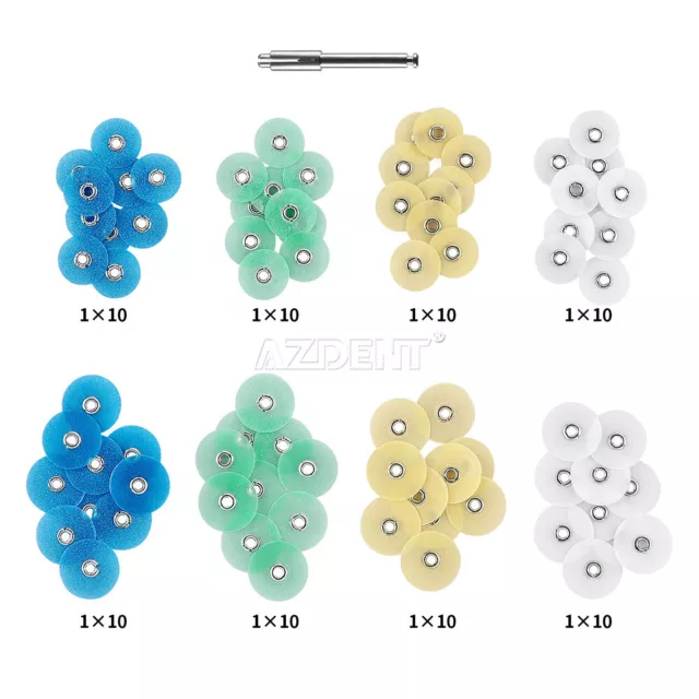 Dental Composite Polishing Discs Gross Reduction Contouring Mandrel Stripes Set