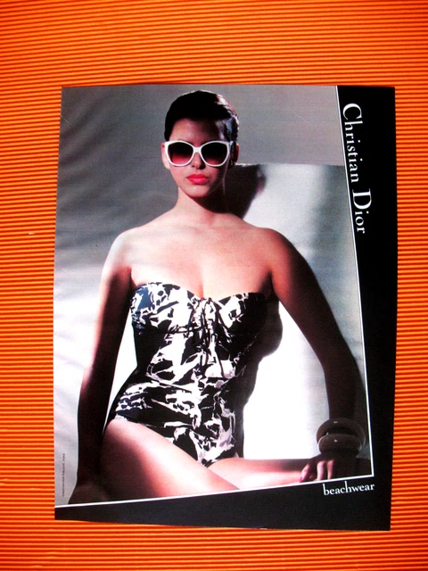 Christian Dior Beachwear French Ad 1984 Press Advertisement