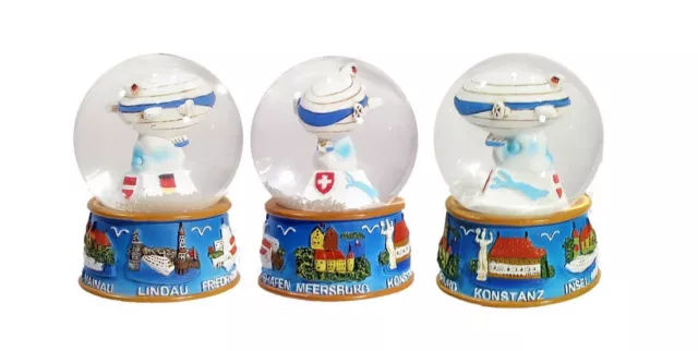 Palla di Neve Lago di Costanza Zeppelin Snowglobe Meersburg Lindau Mainau 2