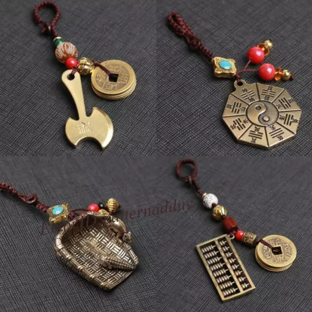 Car Keychain Copper Wenchang Tower Gourd Scripture Pendant Feng Shui Pendant 2