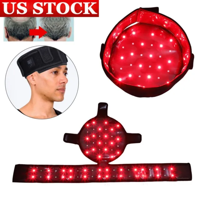 LED Laser Hair Growth Cap Hair Loss Infrared Treatment Regrowth Therapy US Stock
