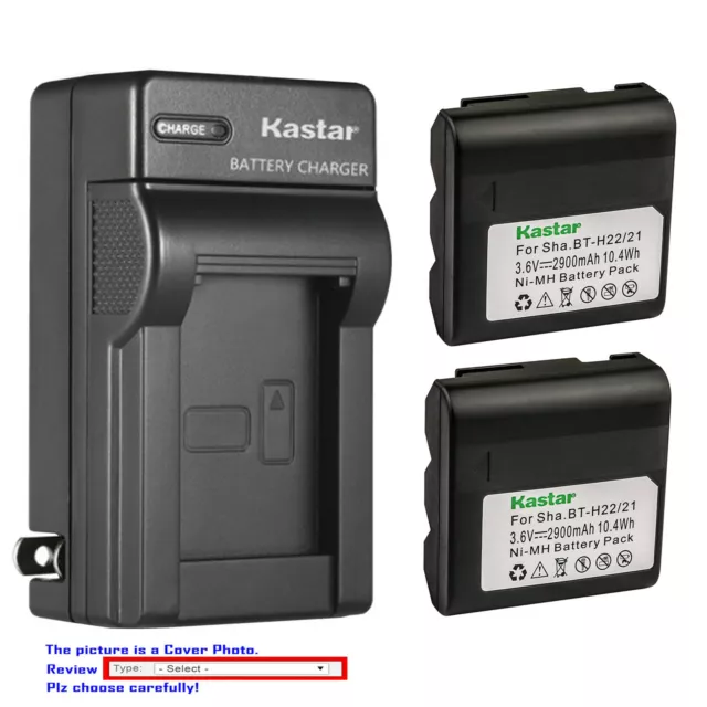 Kastar Battery Wall Charger for Sharp BT-H21U BT-H22U BT-H32 H32U BT-H42 BT-H42U