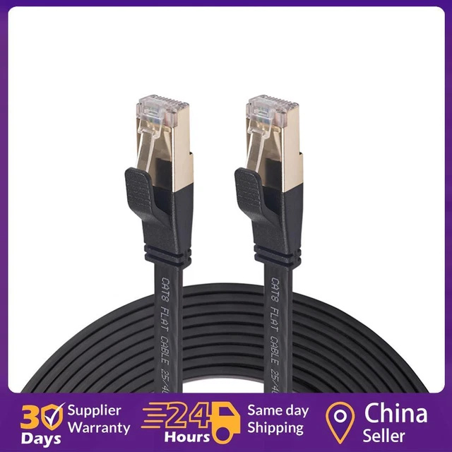 LEKVKM Cable Ethernet Cat8 A Granel De 650 Pies SFTP Para Exteriores E Interiores, Cable De Red Lan Cat8 De Alta Velocidad 40 Gbps 2000 Mhz Con LEKVKM Cable Ethernet Cat8 A Granel De 650 Pies SFTP Para Exteriores E Interiores, Cable De Red Lan Cat8 De Alta Velocidad 40 Gbps 2000 Mhz Con