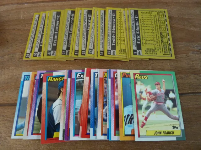 Topps Baseballkarten von 1990 - Nummern 1-400 - Sehr guter Zustand! Wählen Sie Ihre Karten!