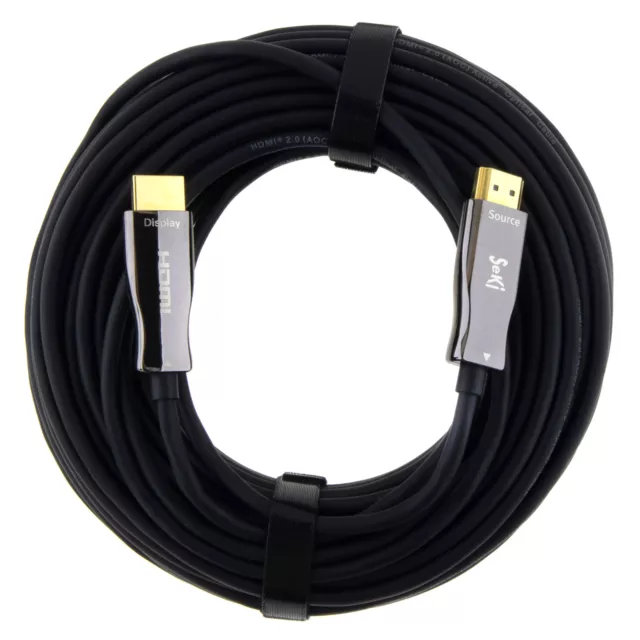 20m Optisches Glasfaser HDMI 2.0b Kabel - UHD 2160p 4K@60Hz 4:4:4 HDR HDCP 2.2