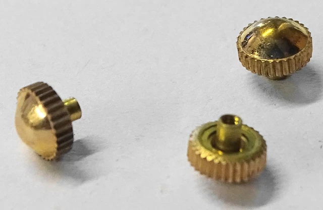 COURONNE DE REMONTOIR PLAQUEE OR DIAMETRE 4.45 mm