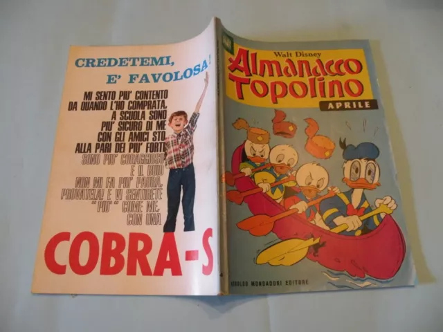 Almanacco Topolino 1968 N° 4 Mondadori Disney Orig. Molto Buono Bollino