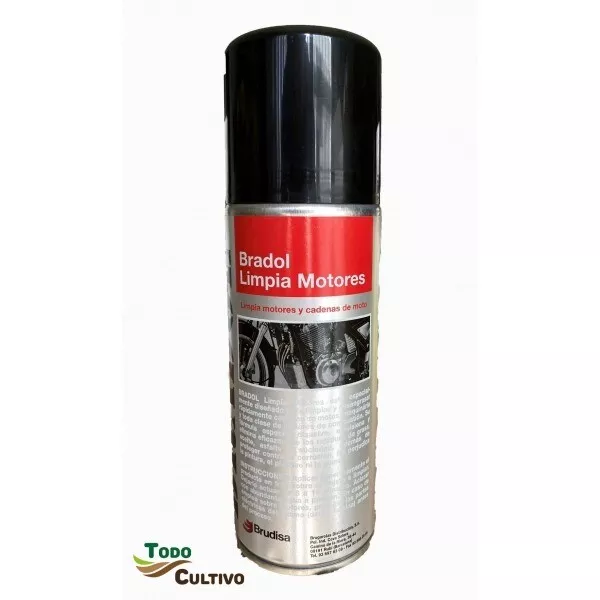 BRADOL Spray Limpia cadenas y motores. 400 ml. 2